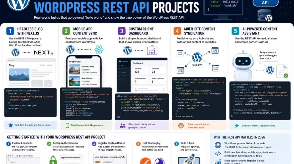 WordPress REST API Projects: 5 Killer Real-World Ideas